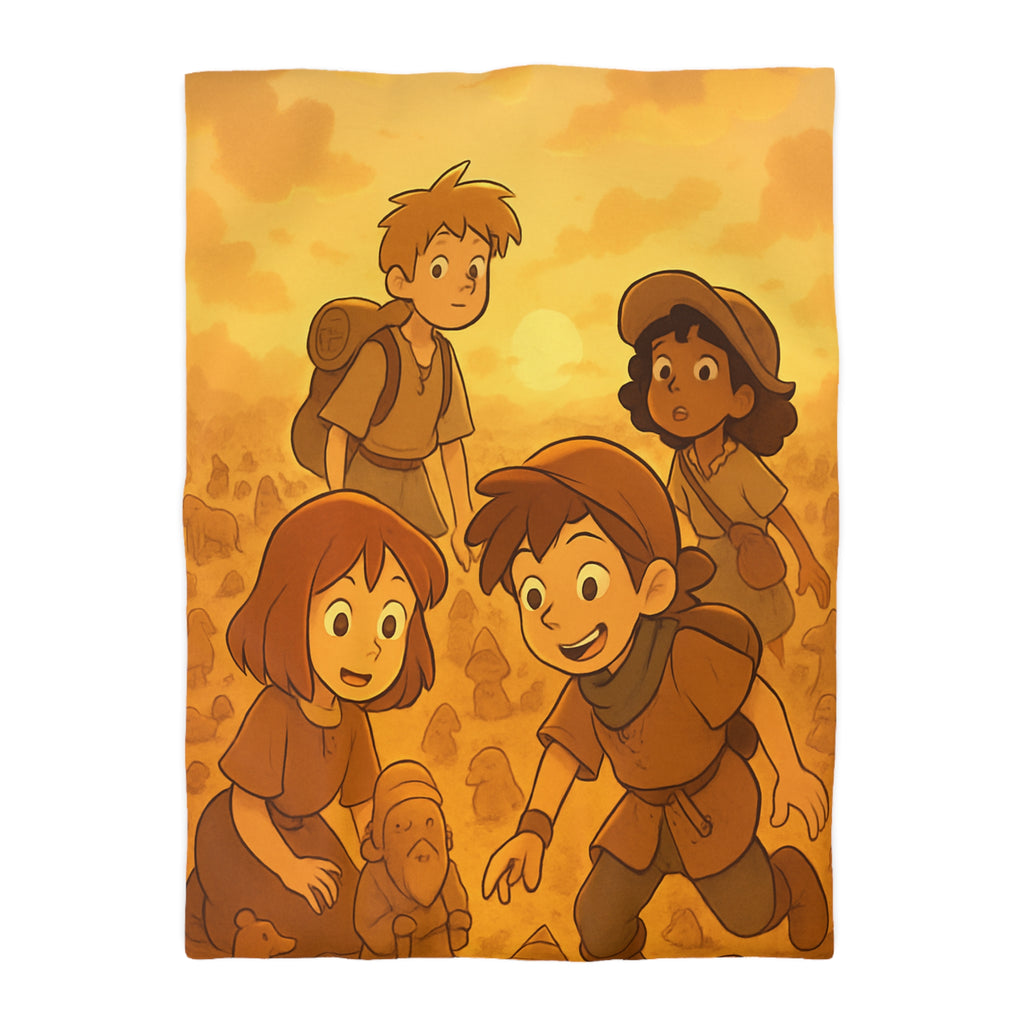 Housse de Couette Microfibre Motif Créatif Original Style Contemporain Chambre Élégante