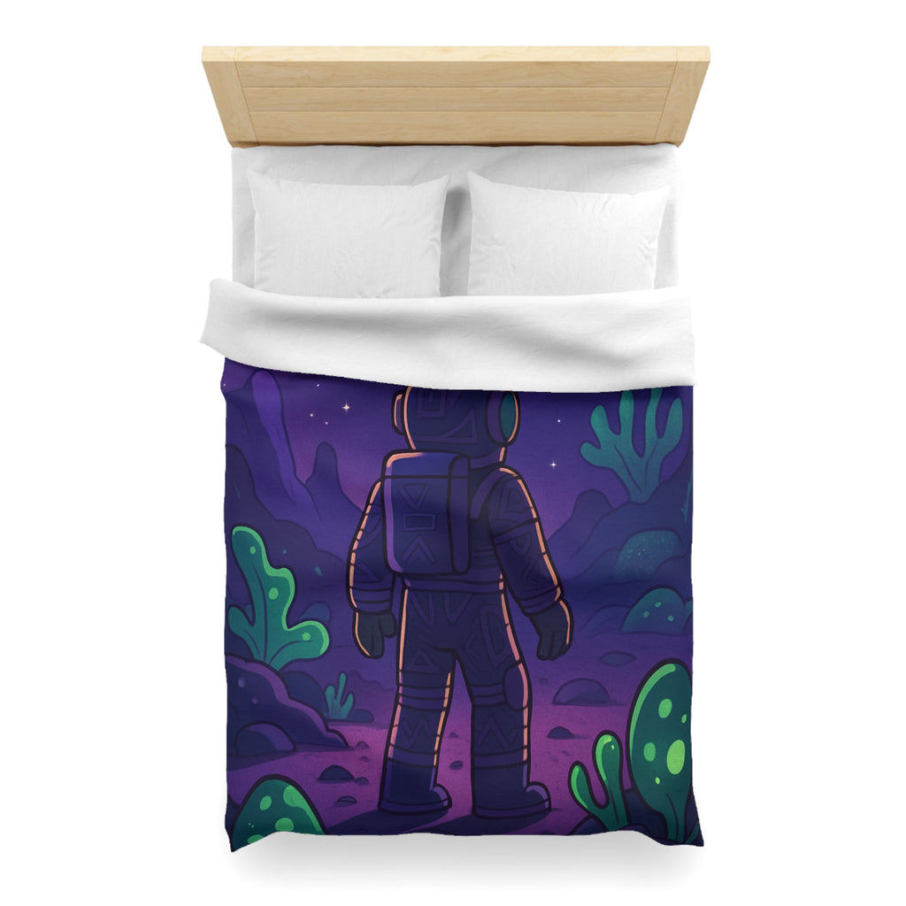 Plongée Onirique dans l'Espace: Astronaute Explorant Paysage Stellaire Céleste et Mystérieux