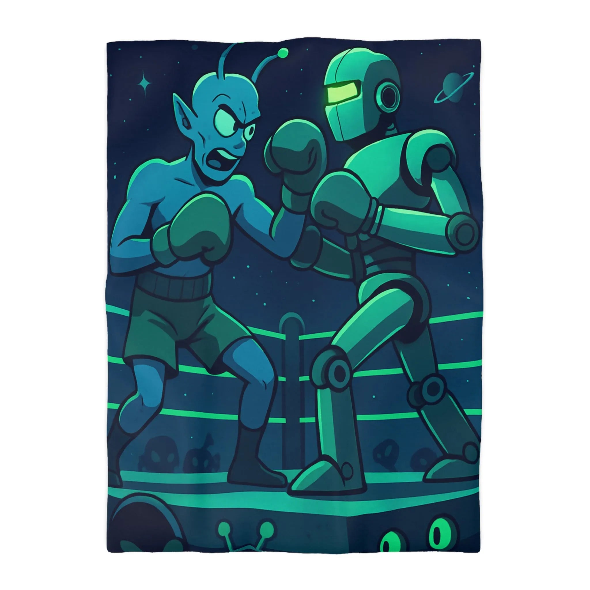 Housse de Couette Microfibre Art Graphique Contemporain Style Décoratif Chambre Tendance