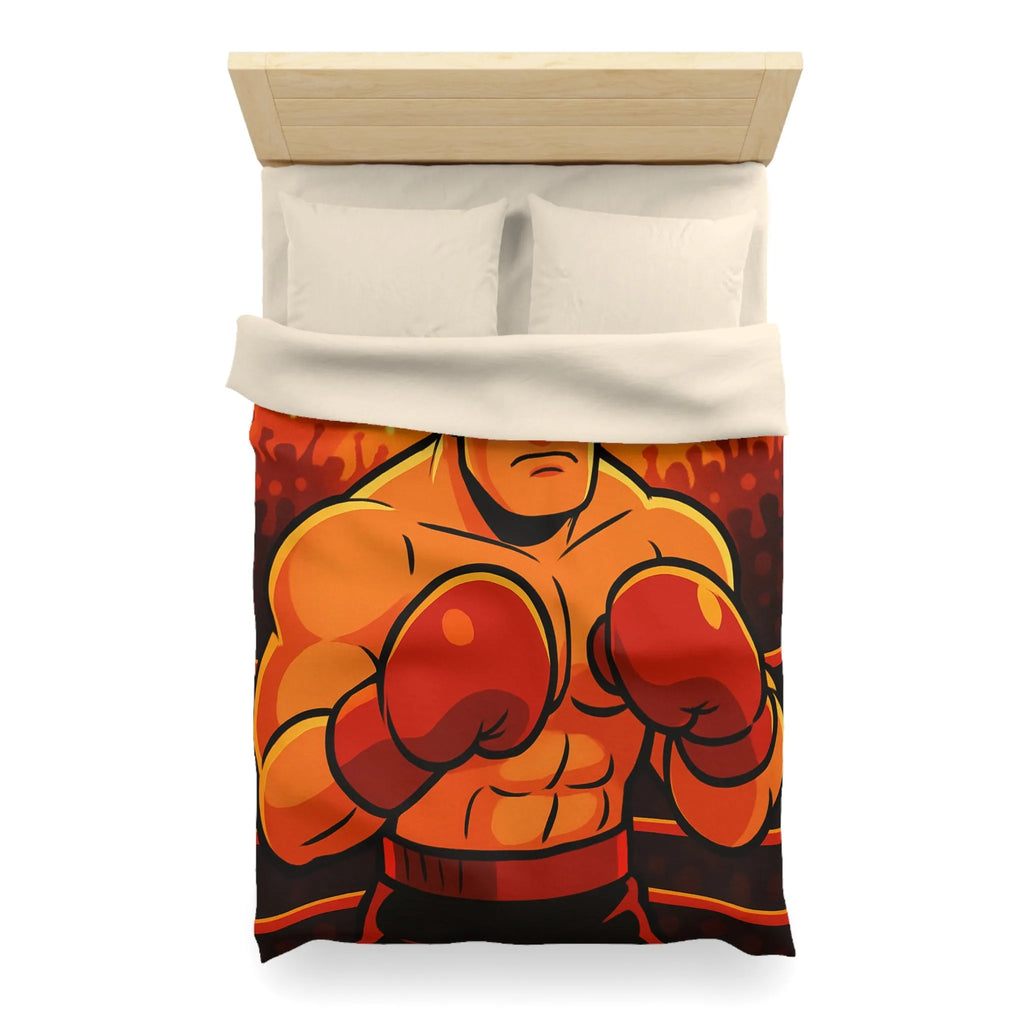 Housse de Couette Microfibre Art Graphique Contemporain Style Décoratif Chambre Tendance