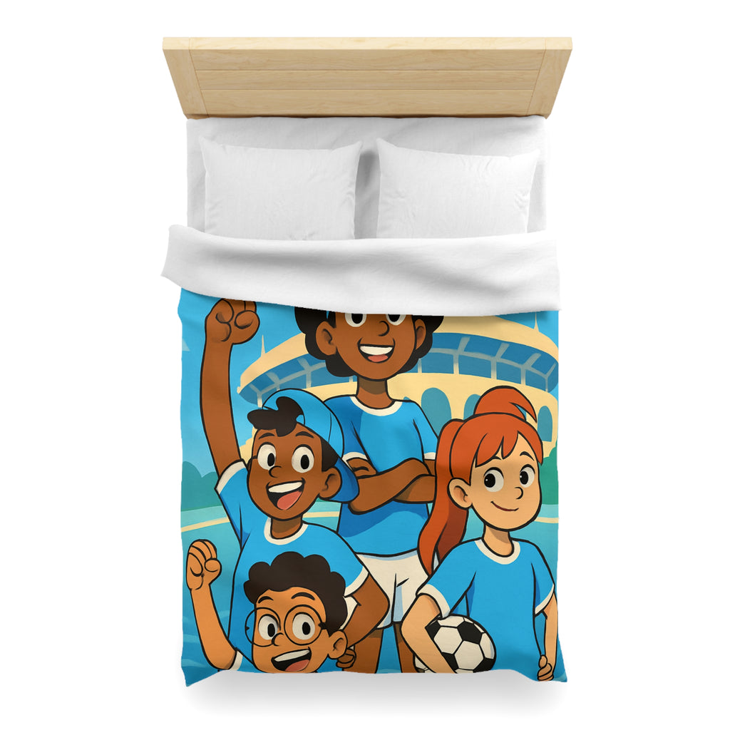 Housse de Couette Microfibre Illustration Unique Design Moderne Décoration Intérieure Raffinée