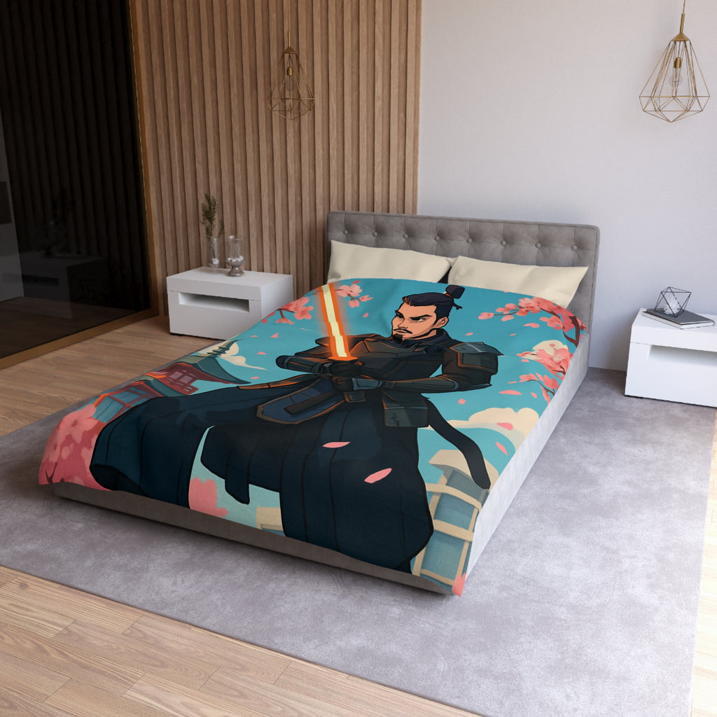 Housse de Couette Microfibre Illustration Unique Design Moderne Décoration Intérieure Raffinée