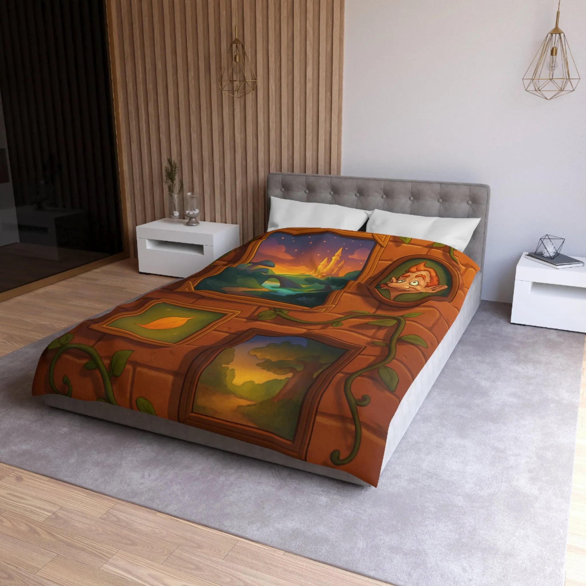 Créez un espace féerique avec cette housse de couette magique et artistique enchantée