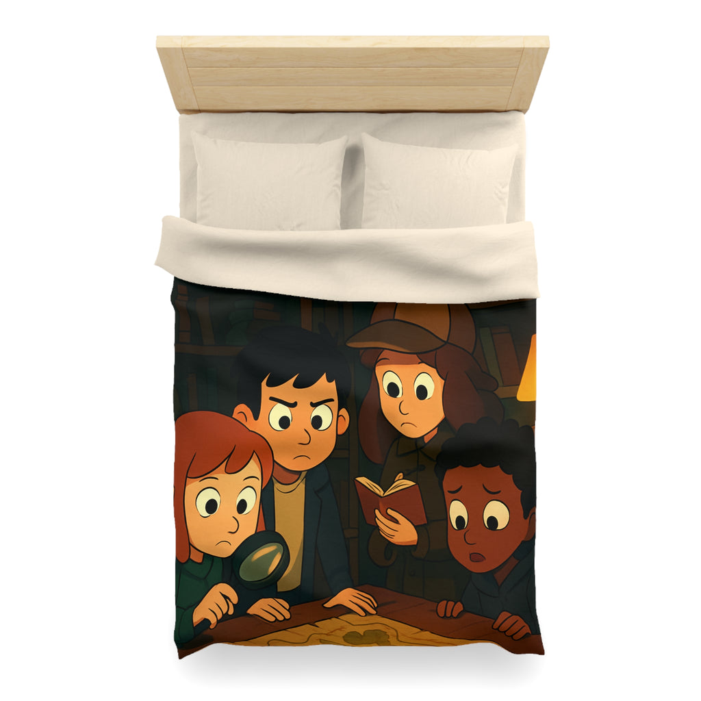 Housse de Couette Microfibre Motif Créatif Original Style Contemporain Chambre Élégante