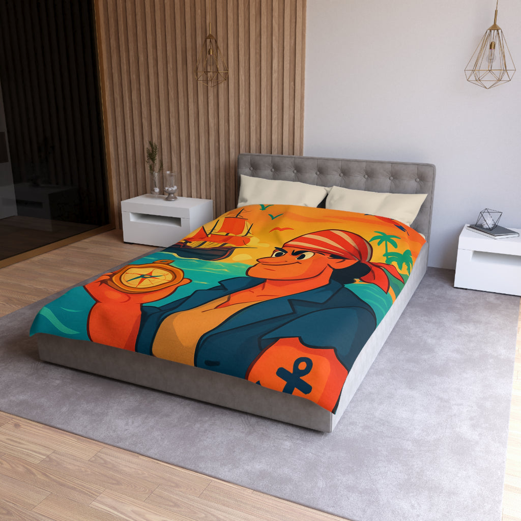 Housse de Couette Microfibre Illustration Unique Design Moderne Décoration Intérieure Raffinée