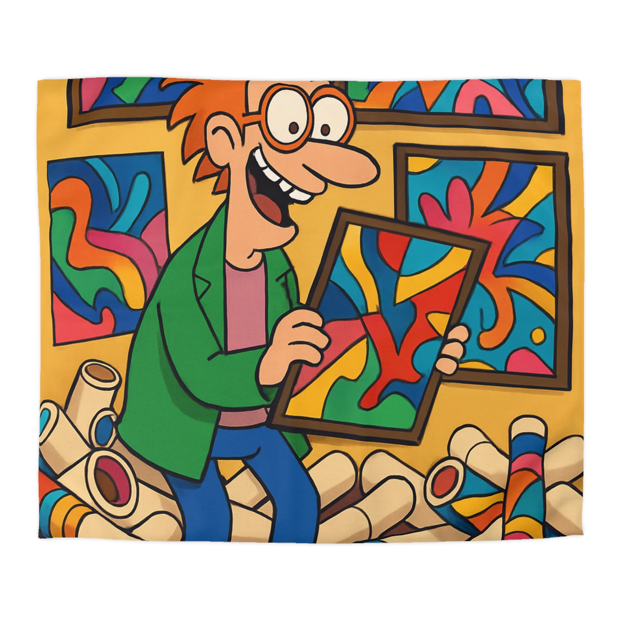 Housse de Couette Microfibre Création Artistique Moderne Design Exclusif Décoration Chambre