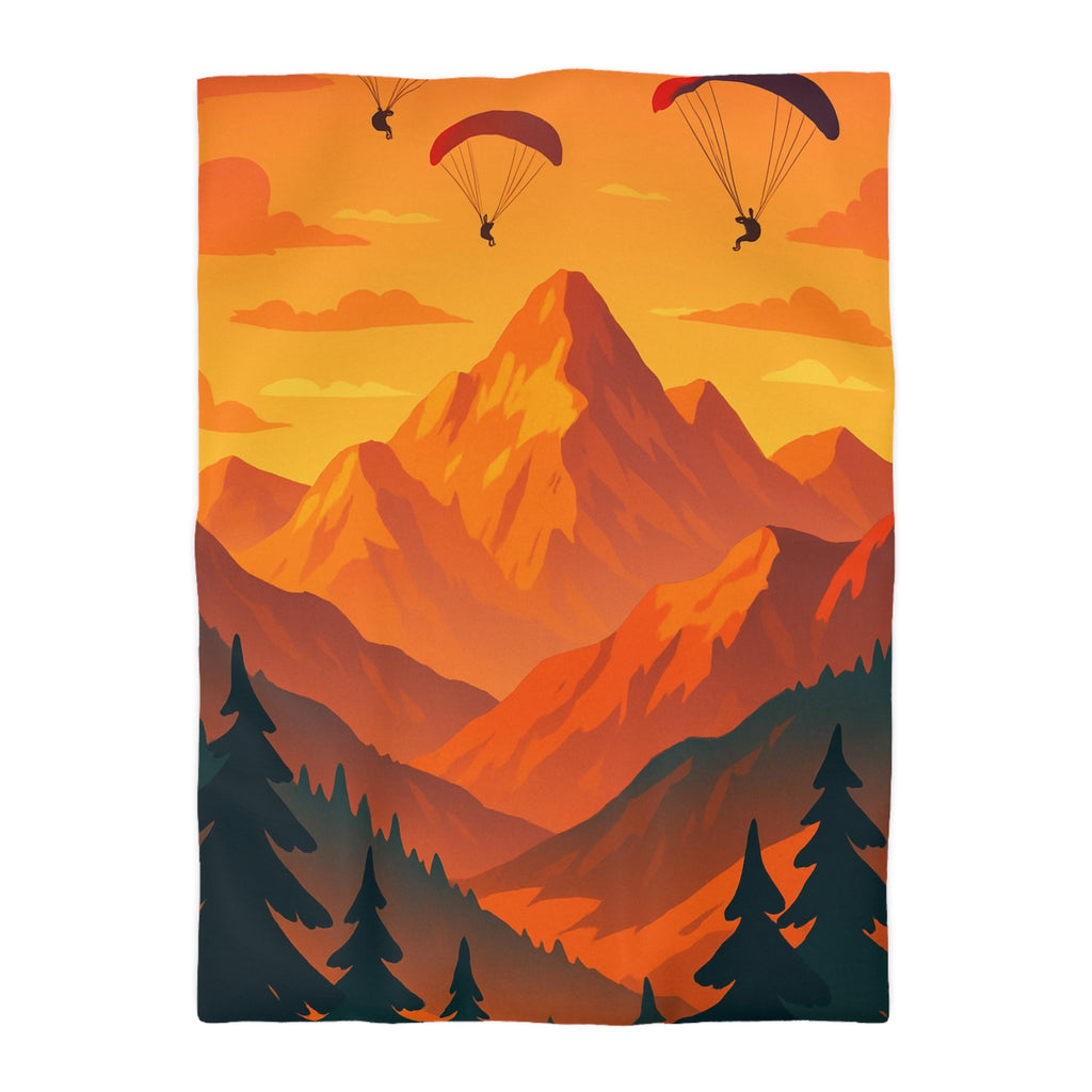 Housse de Couette Microfibre Design Artistique Moderne Décoration Chambre Confort Premium