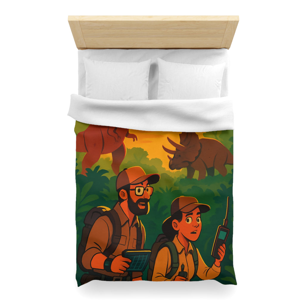 Housse de Couette Microfibre Illustration Unique Design Moderne Décoration Intérieure Raffinée