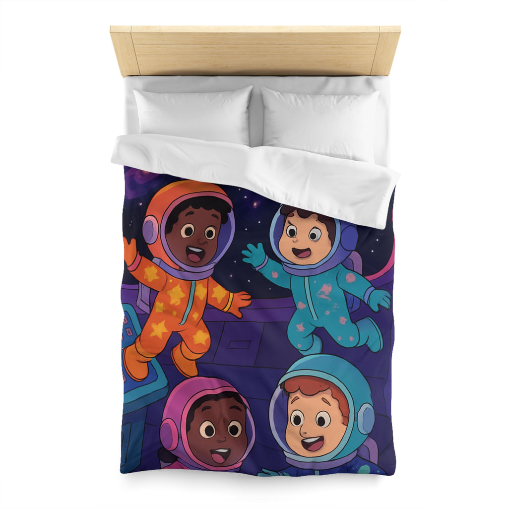 Housse de Couette Microfibre Motif Créatif Original Style Contemporain Chambre Élégante