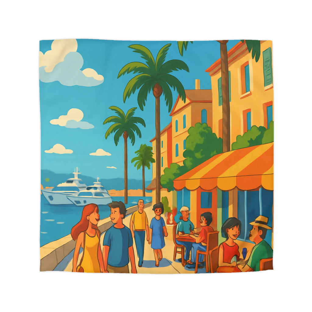 Housse de Couette Microfibre Illustration Unique Design Moderne Décoration Intérieure Raffinée