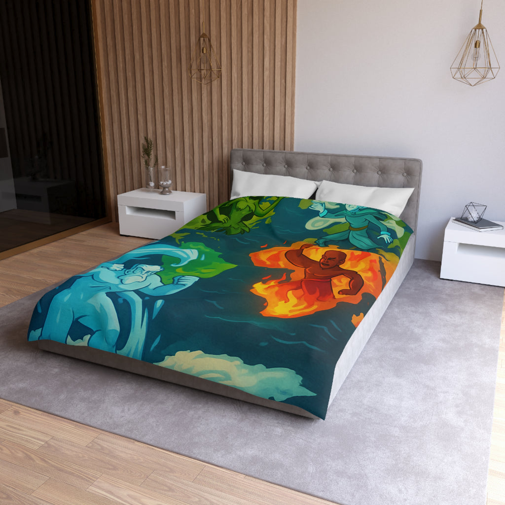 Housse de Couette Microfibre Création Artistique Moderne Design Exclusif Décoration Chambre