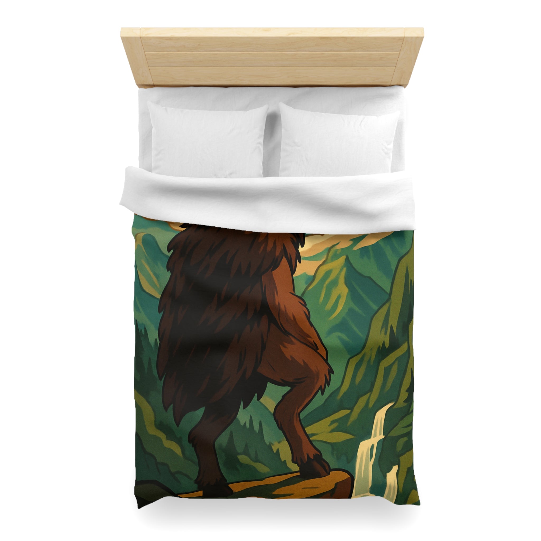 Housse de Couette Microfibre Design Artistique Moderne Décoration Chambre Confort Premium