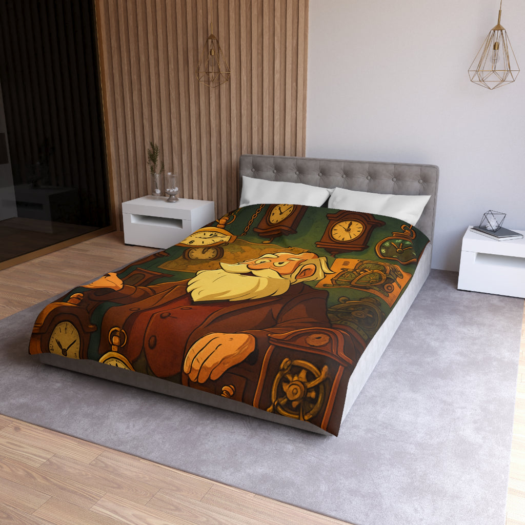 Housse de Couette Microfibre Illustration Unique Design Moderne Décoration Intérieure Raffinée