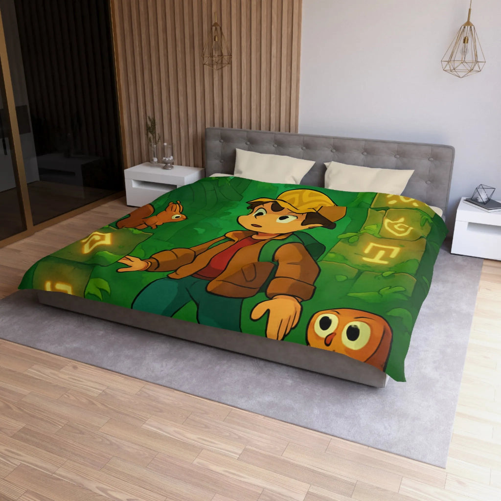 Enchantez Votre Chambre avec une Housse Forêt Mystérieuse et Animaux Curieux Enfants