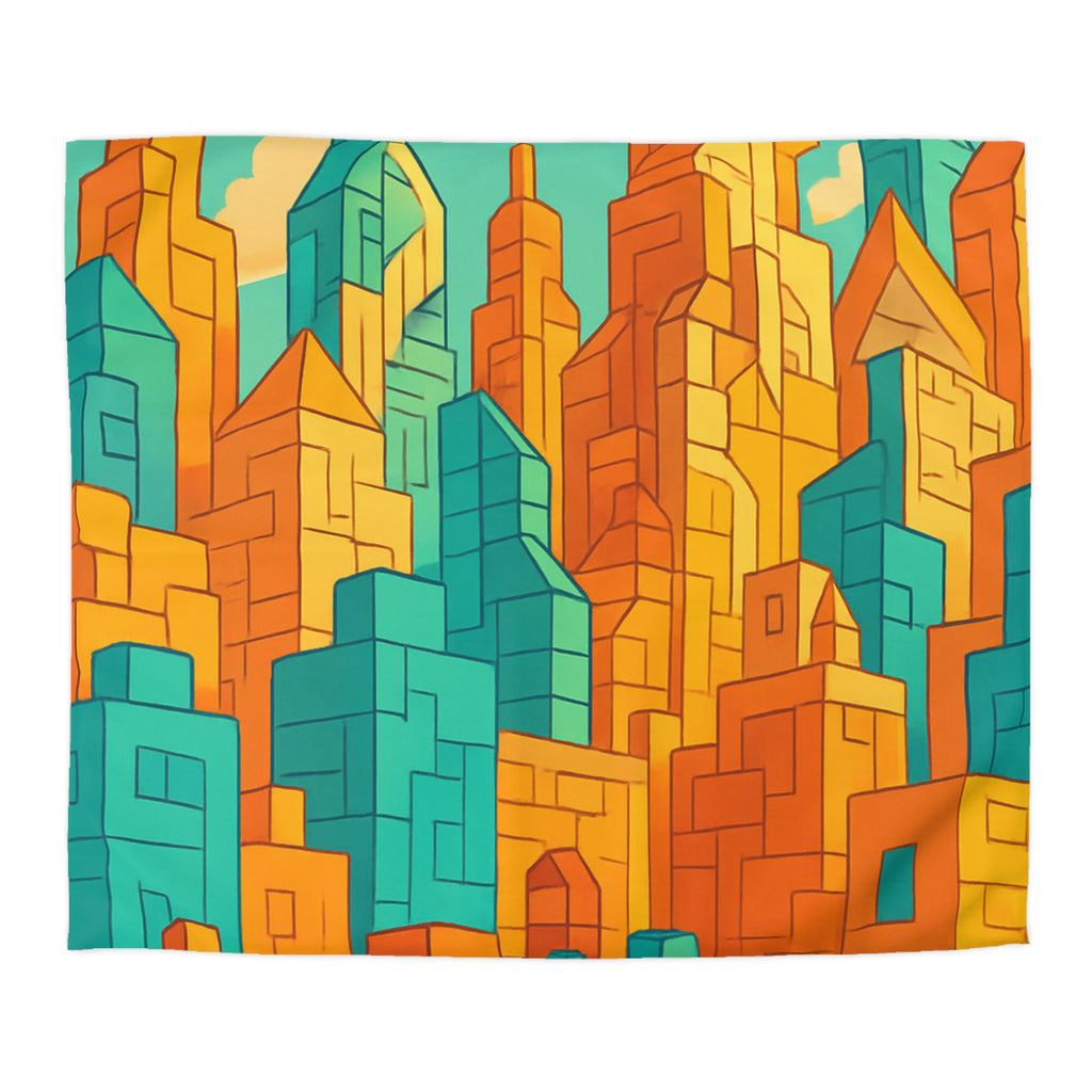 Housse de Couette Microfibre Design Artistique Moderne Décoration Chambre Confort Premium