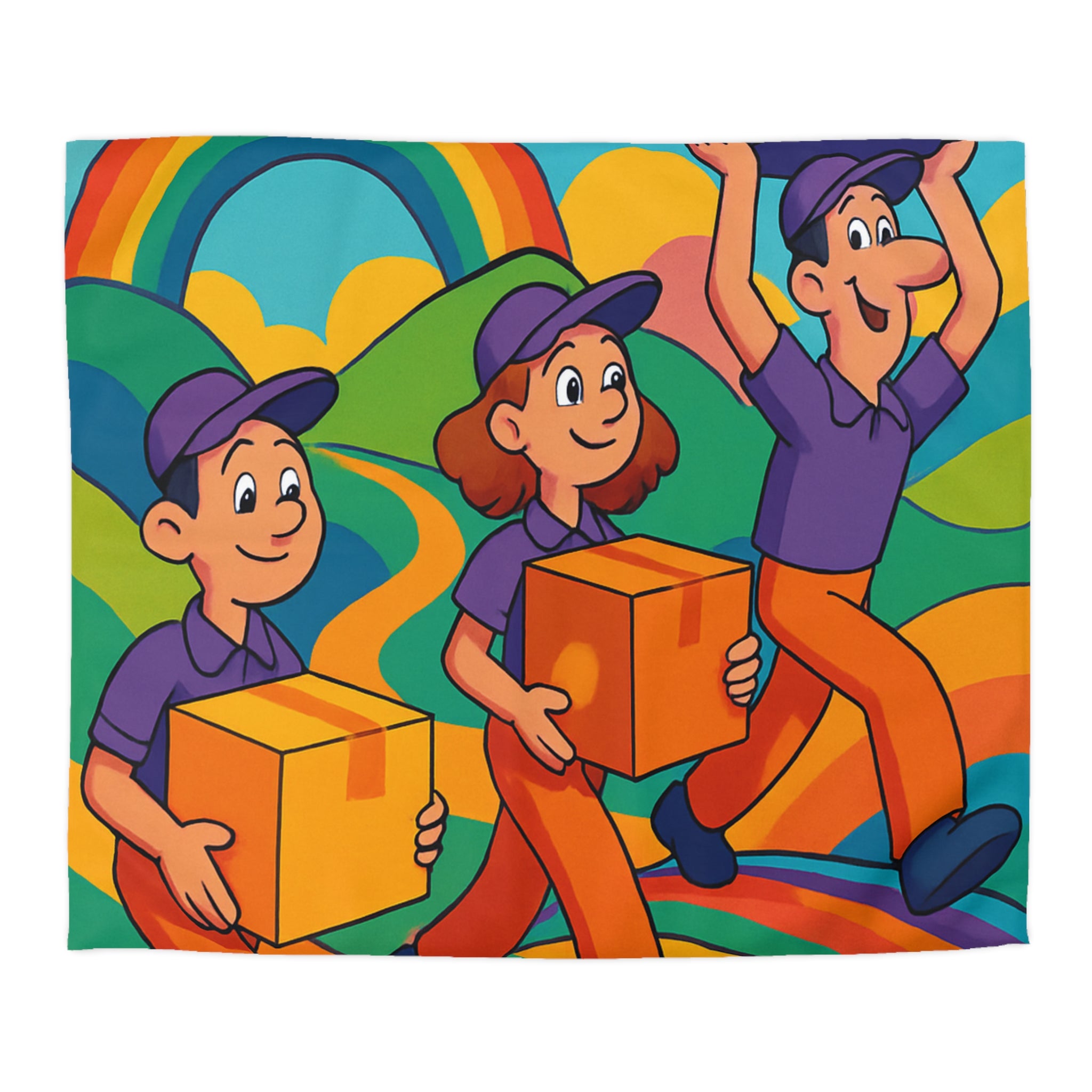 Housse de Couette Microfibre Design Artistique Moderne Décoration Chambre Confort Premium