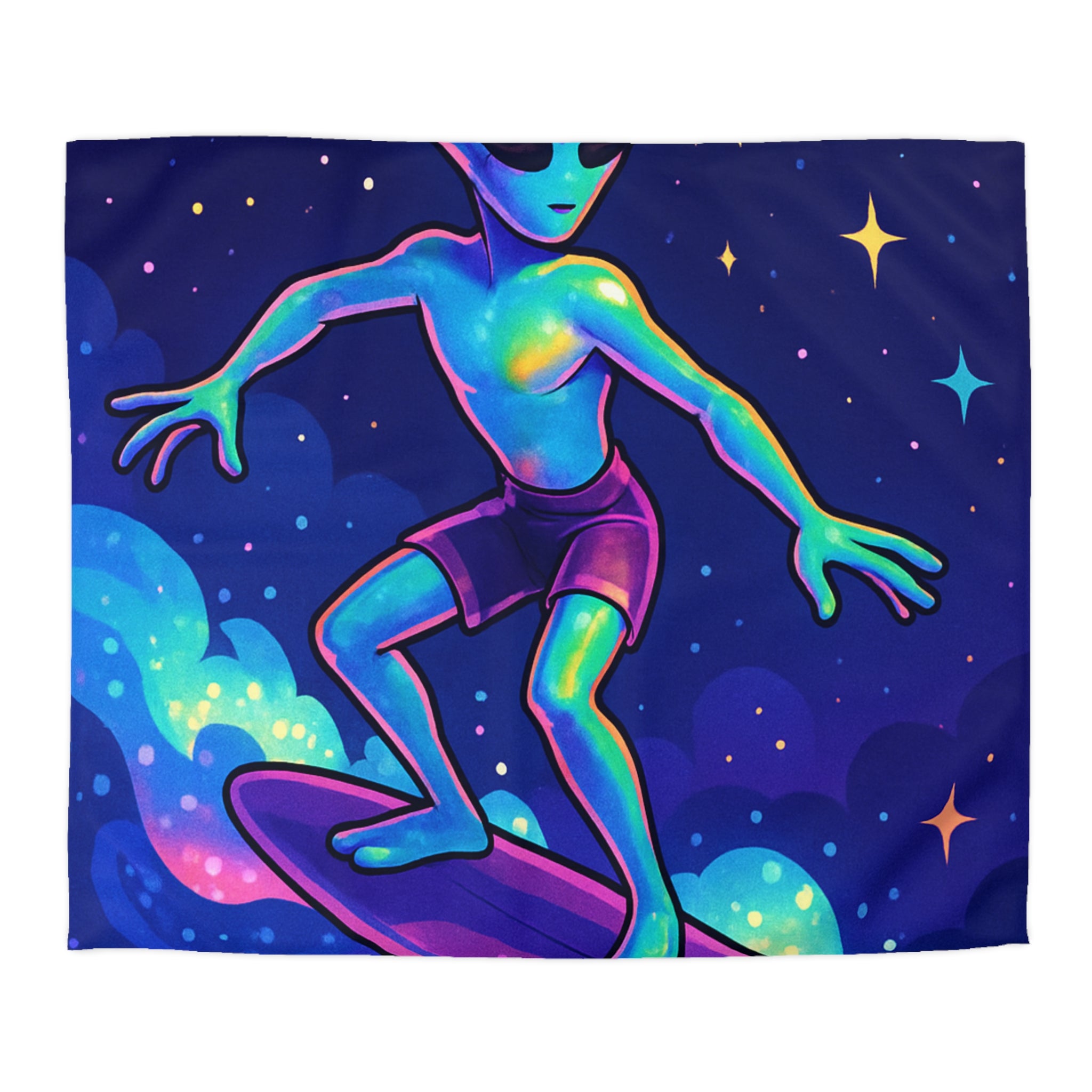 Housse de Couette Microfibre Design Artistique Moderne Décoration Chambre Confort Premium