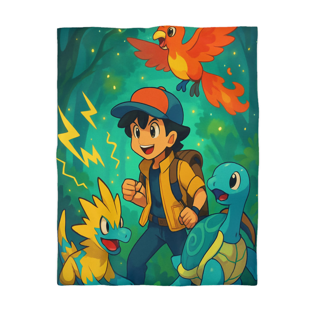 Housse de Couette Microfibre Motif Créatif Original Style Contemporain Chambre Élégante