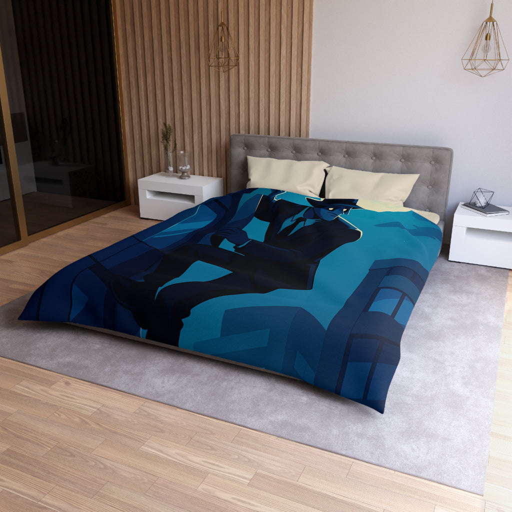 Housse de Couette Microfibre Illustration Unique Design Moderne Décoration Intérieure Raffinée