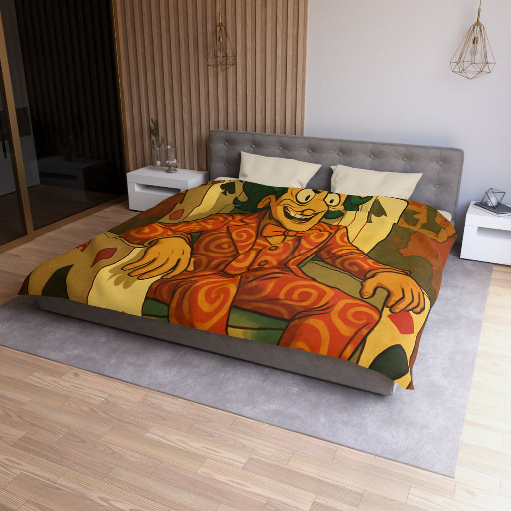 Housse de Couette Microfibre Motif Créatif Original Style Contemporain Chambre Élégante