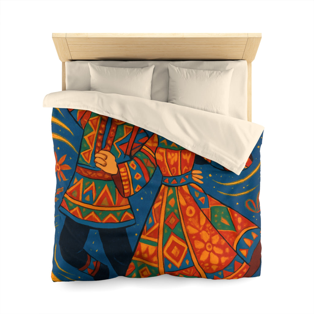 Housse de Couette Microfibre Illustration Unique Design Moderne Décoration Intérieure Raffinée