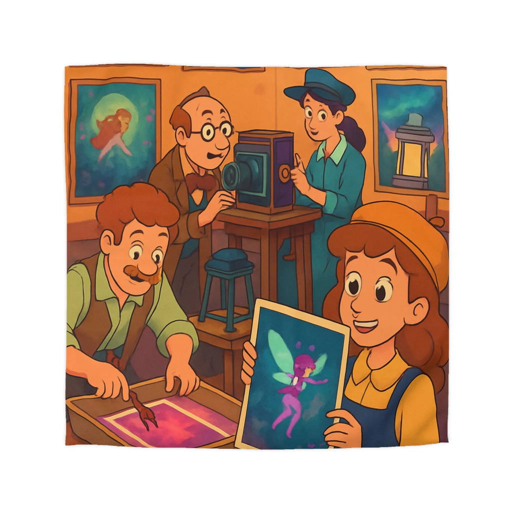 Housse de Couette Microfibre Art Graphique Contemporain Style Décoratif Chambre Tendance