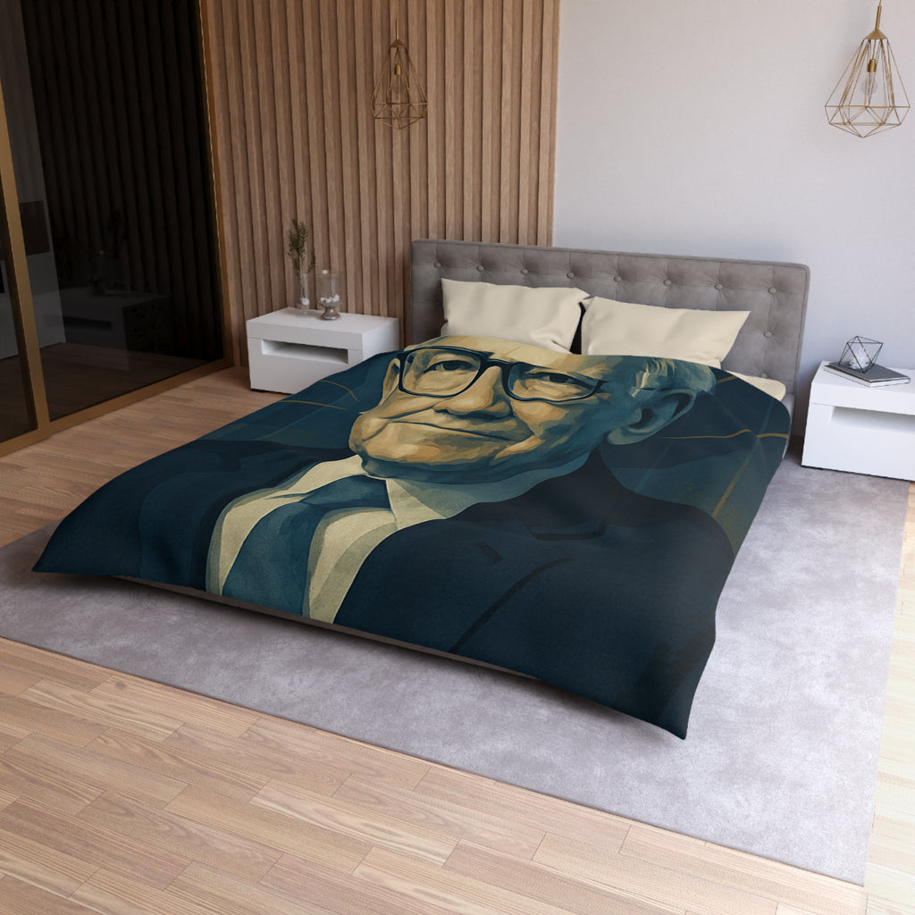 Housse de Couette Microfibre Design Artistique Moderne Décoration Chambre Confort Premium