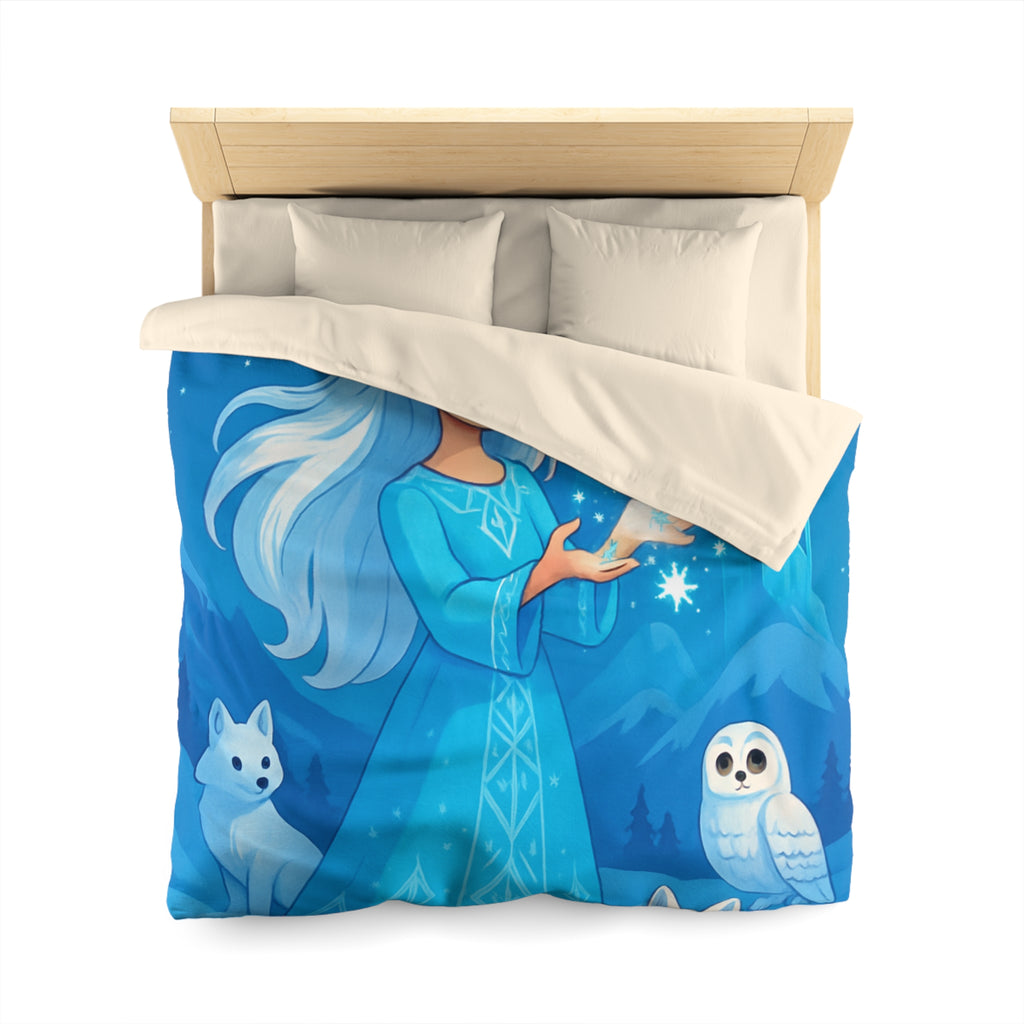 Housse de Couette Microfibre Motif Créatif Original Style Contemporain Chambre Élégante