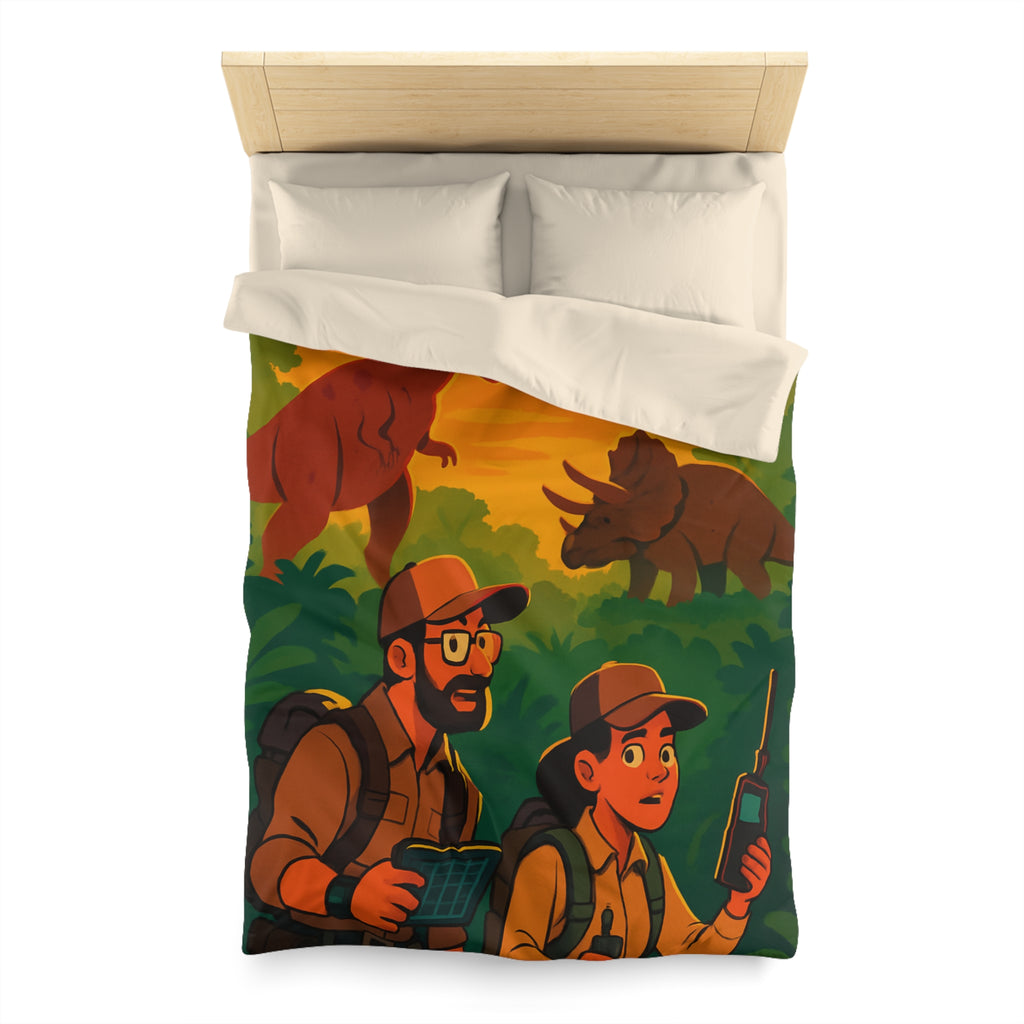 Housse de Couette Microfibre Illustration Unique Design Moderne Décoration Intérieure Raffinée