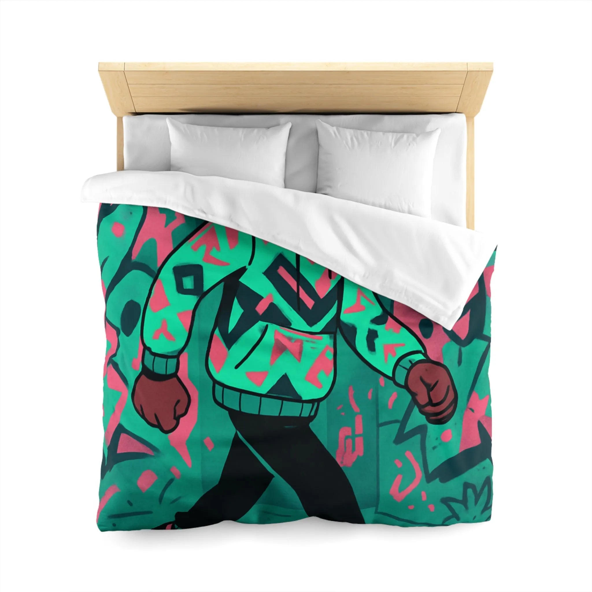 Housse de Couette Microfibre Création Artistique Moderne Design Exclusif Décoration Chambre