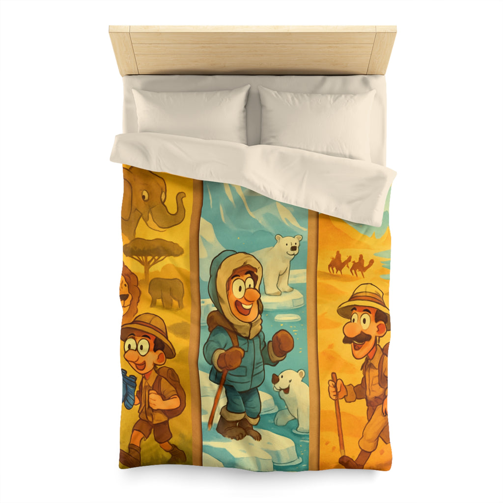 Housse de Couette Microfibre Création Artistique Moderne Design Exclusif Décoration Chambre