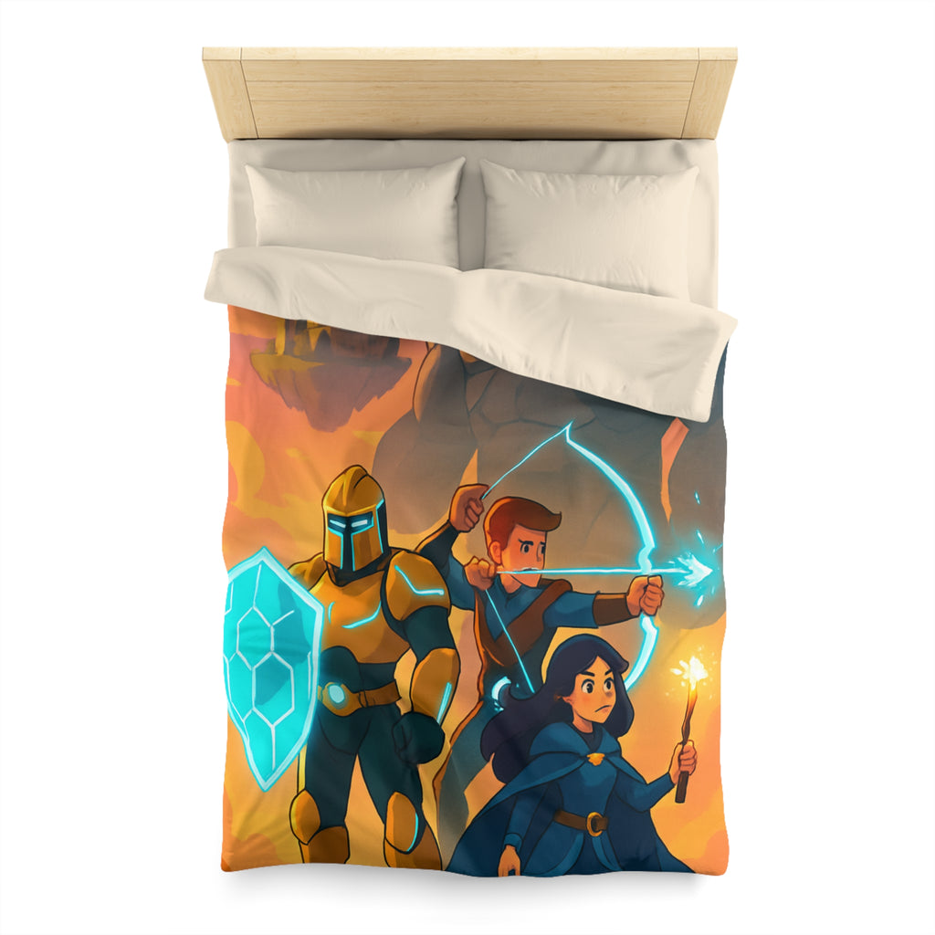 Housse de Couette Microfibre Illustration Unique Design Moderne Décoration Intérieure Raffinée