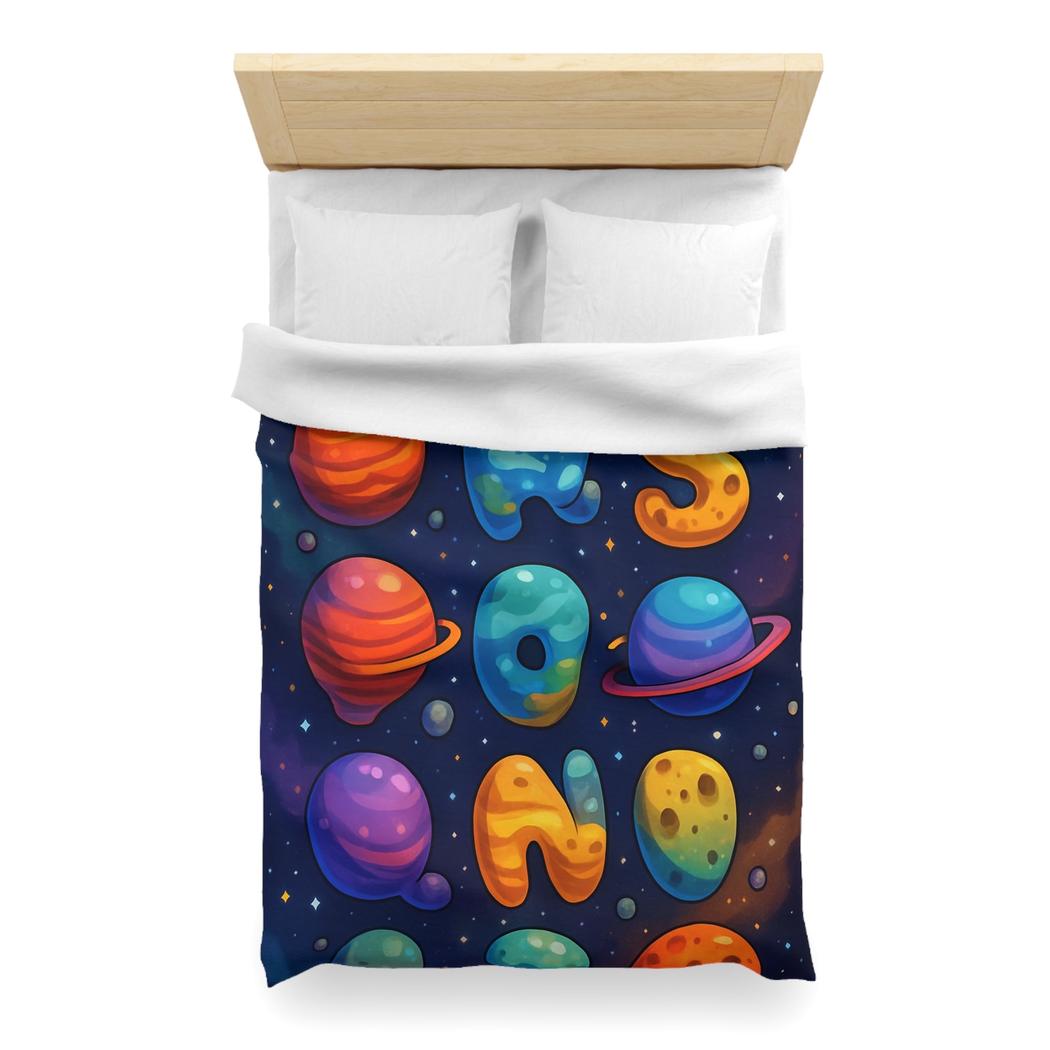 Housse de Couette Microfibre Design Artistique Moderne Décoration Chambre Confort Premium