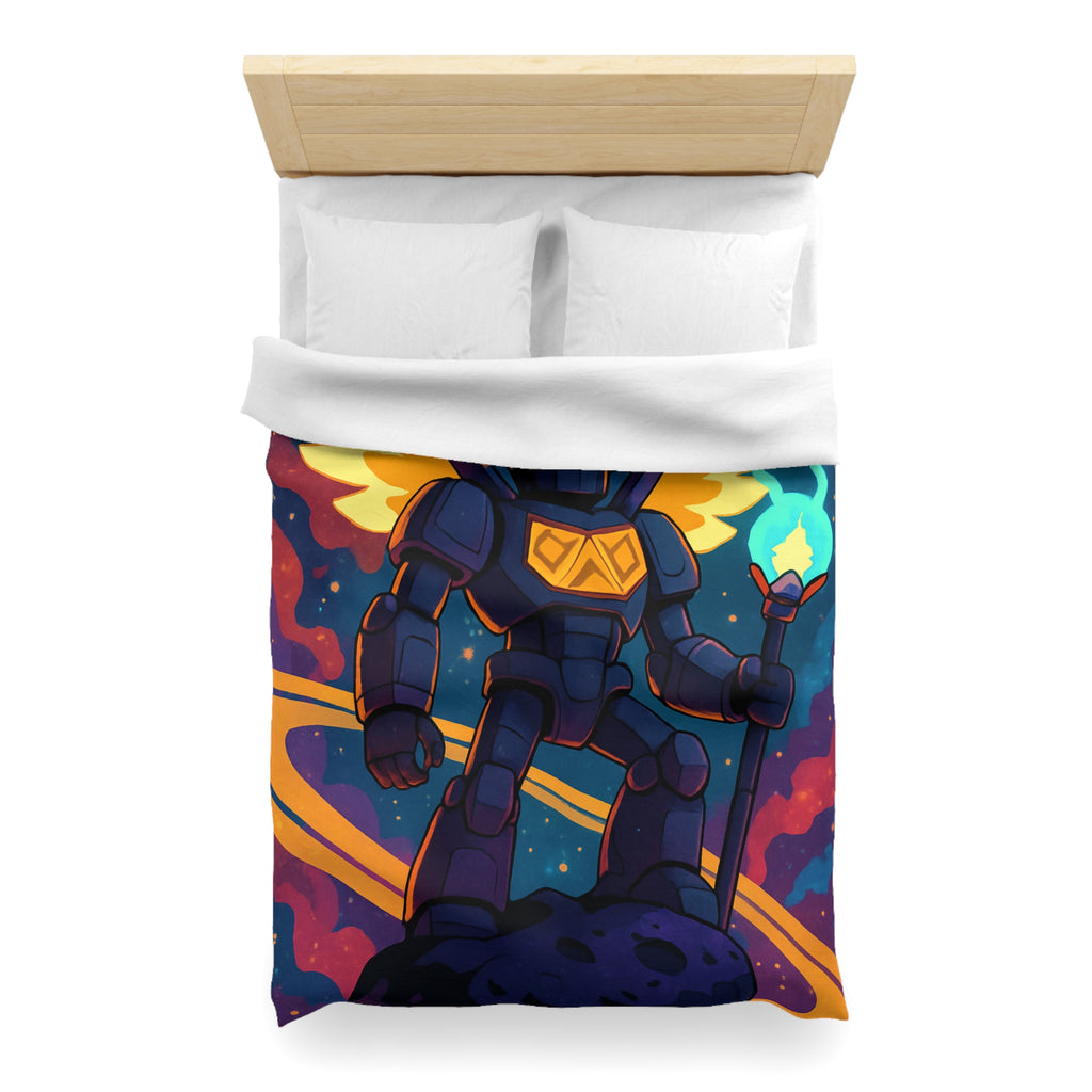 Housse de Couette Microfibre Illustration Unique Design Moderne Décoration Intérieure Raffinée