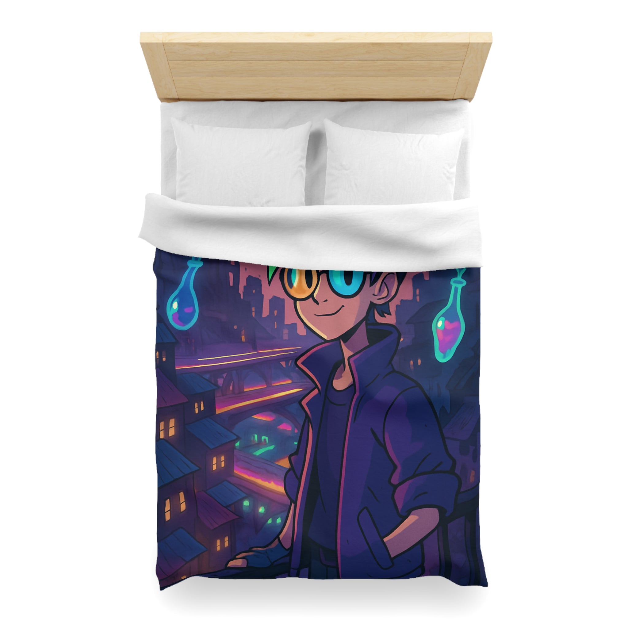 Housse de Couette Microfibre Création Artistique Moderne Design Exclusif Décoration Chambre