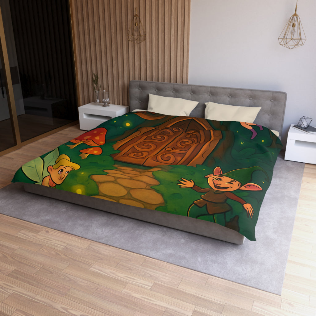 Housse de Couette Microfibre Motif Créatif Original Style Contemporain Chambre Élégante