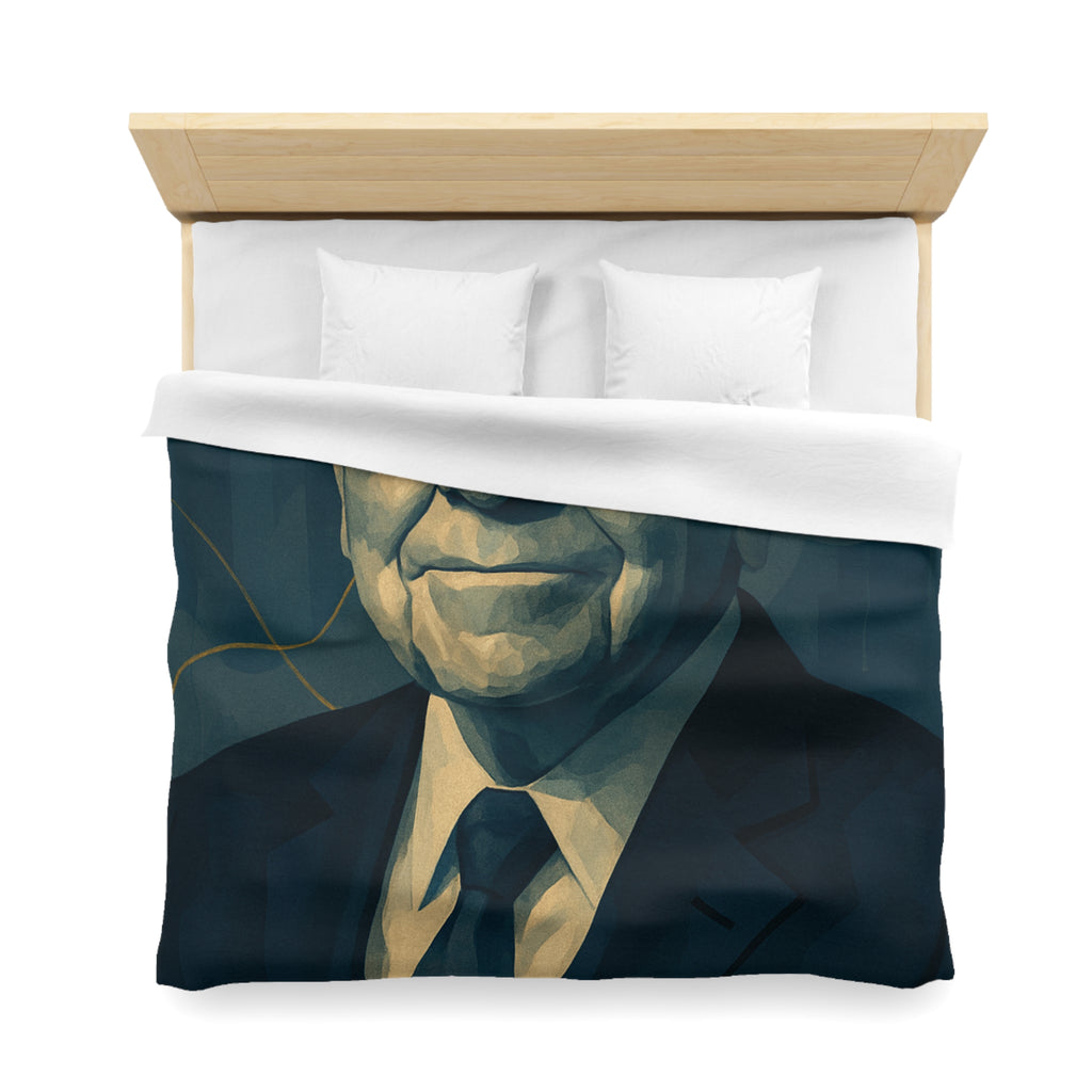 Housse de Couette Microfibre Motif Créatif Original Style Contemporain Chambre Élégante