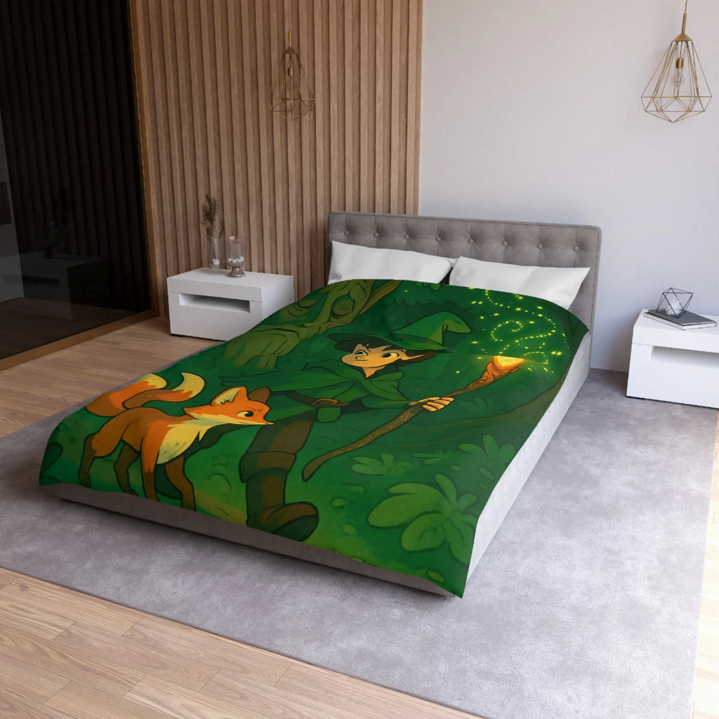 Housse de Couette Microfibre Art Graphique Contemporain Style Décoratif Chambre Tendance