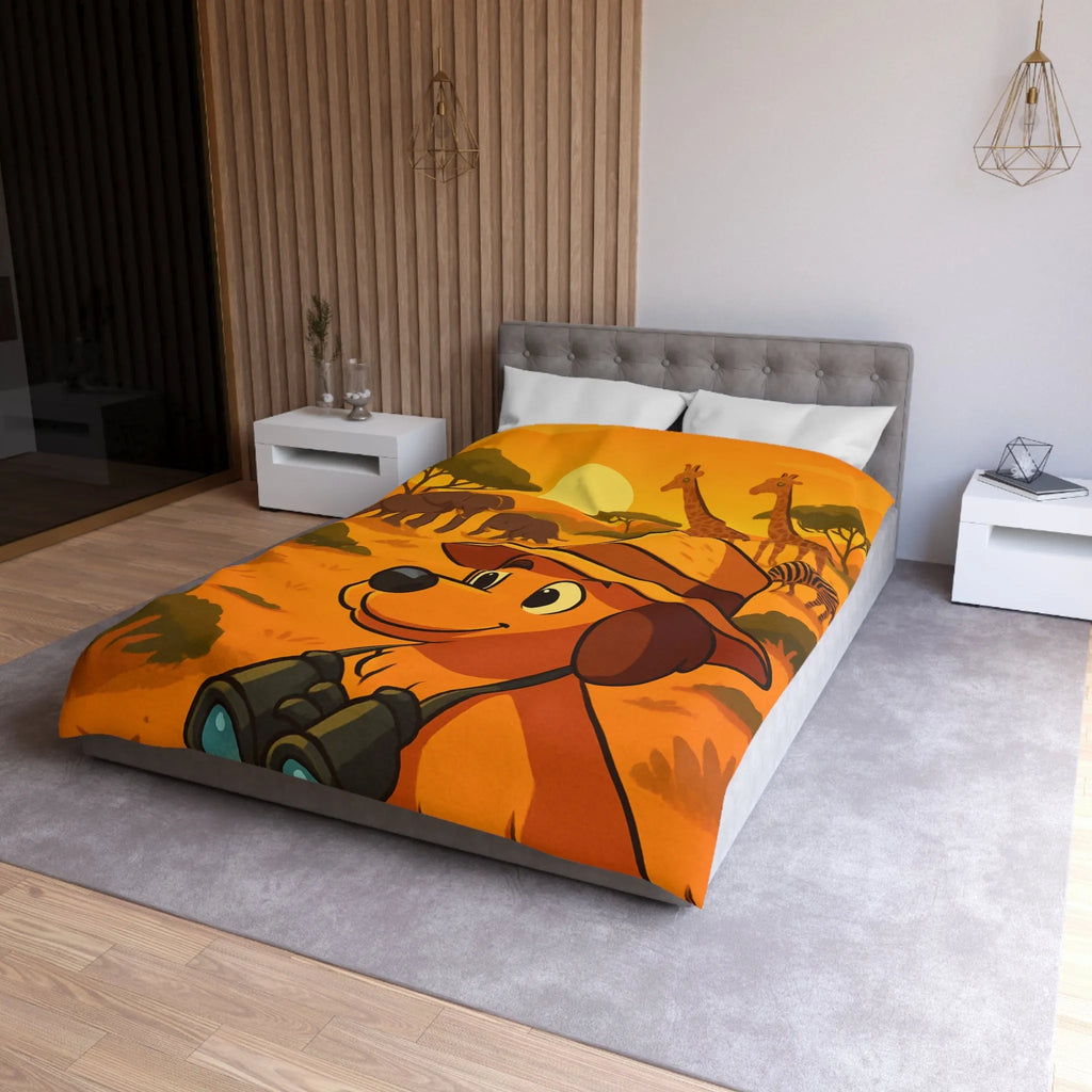 Explorez l'Afrique avec chien mignon et paysages magnifiques pour enfants aventureux
