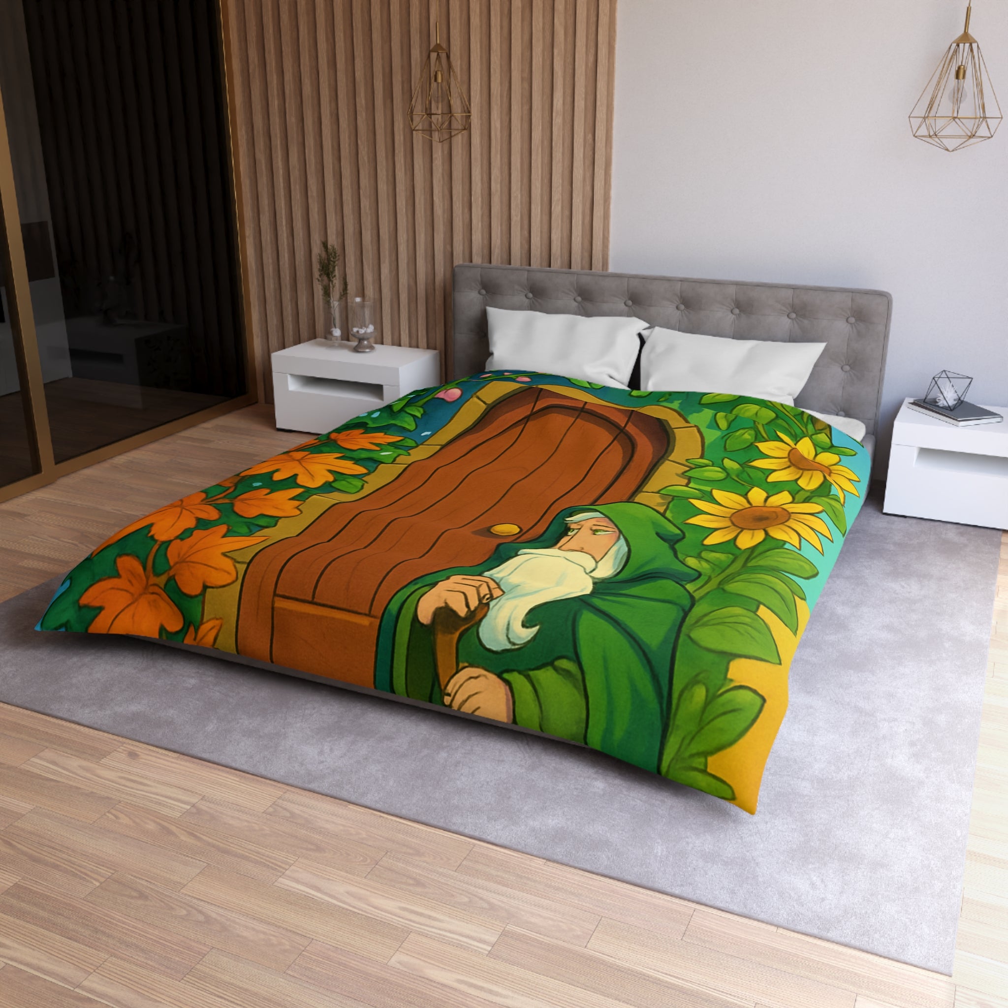 Housse de Couette Microfibre Création Artistique Moderne Design Exclusif Décoration Chambre