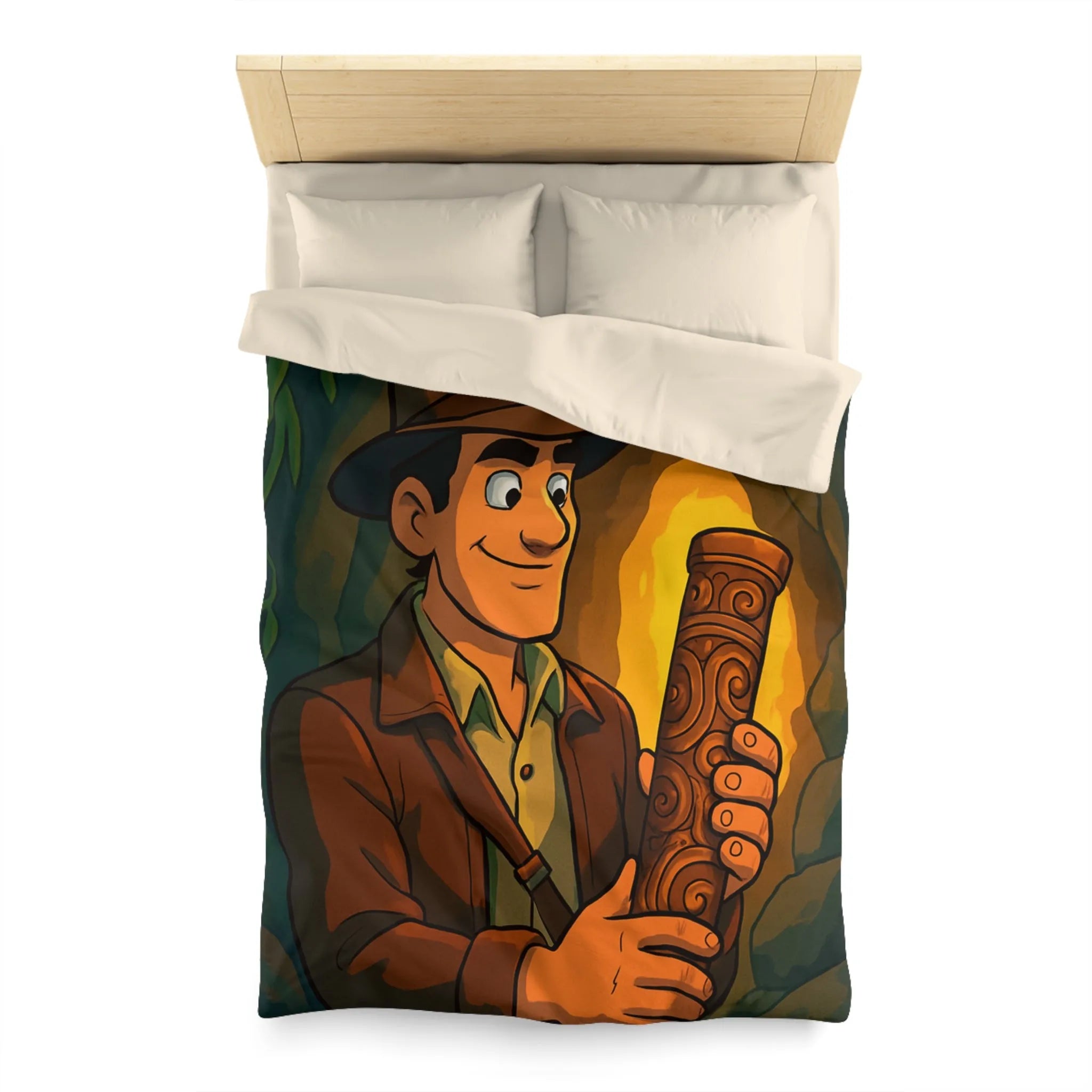 Housse de Couette Microfibre Art Graphique Contemporain Style Décoratif Chambre Tendance