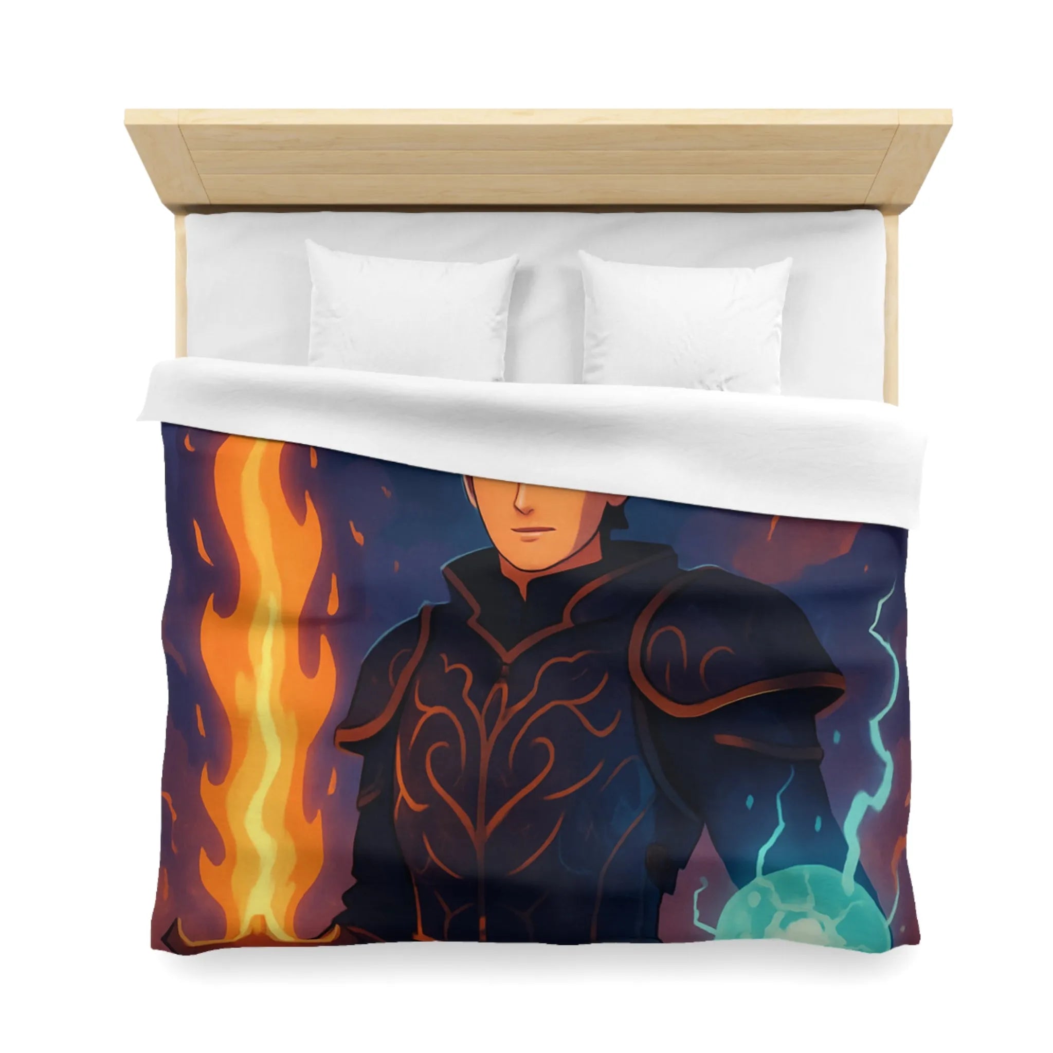 Housse de Couette Microfibre Art Graphique Contemporain Style Décoratif Chambre Tendance