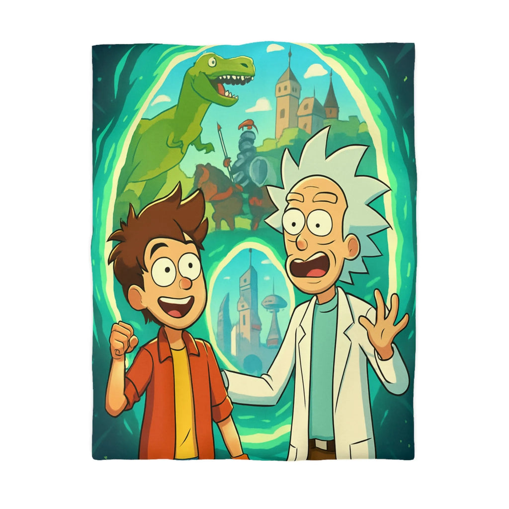 Housse de Couette Microfibre Art Graphique Contemporain Style Décoratif Chambre Tendance