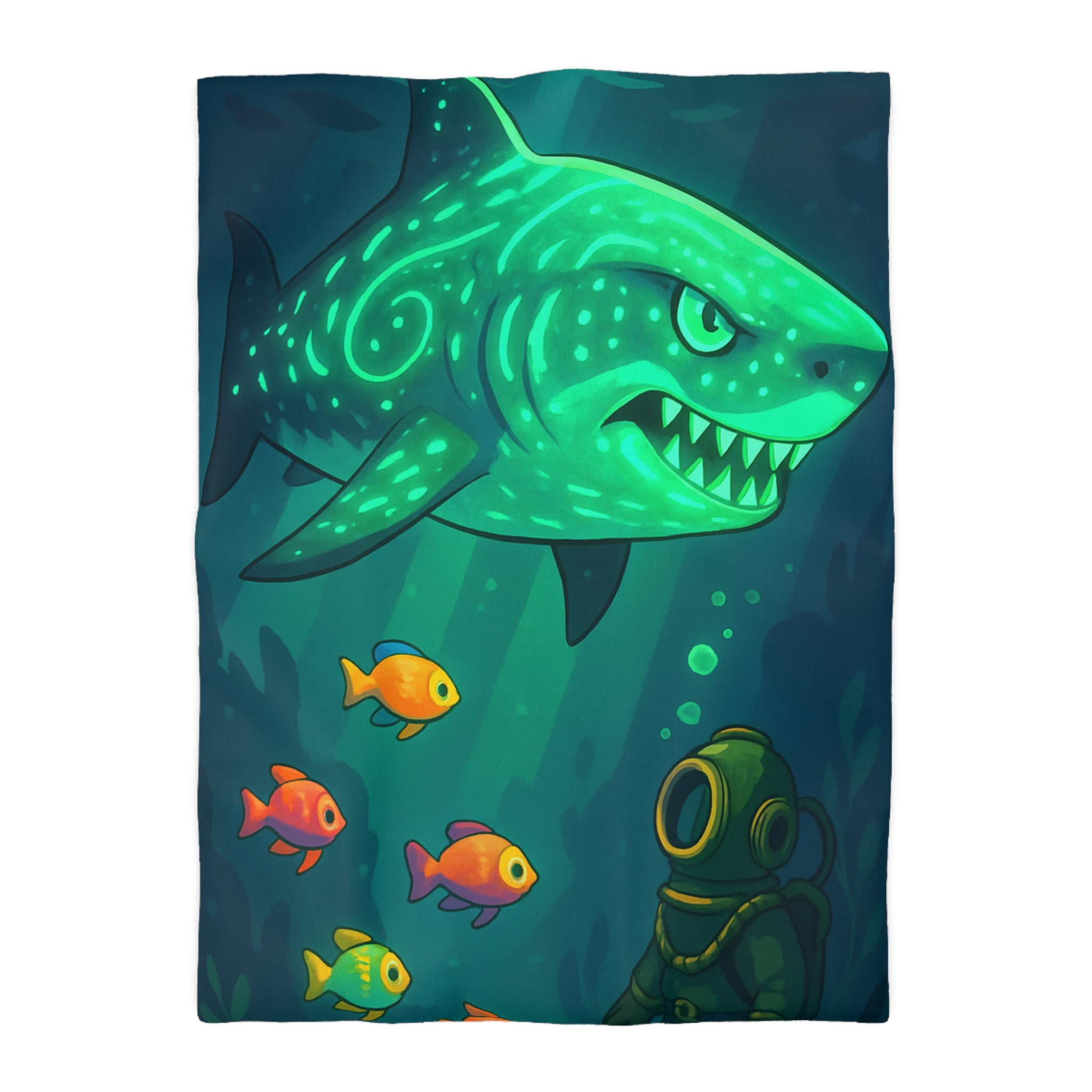 Housse de Couette Microfibre Illustration Unique Design Moderne Décoration Intérieure Raffinée