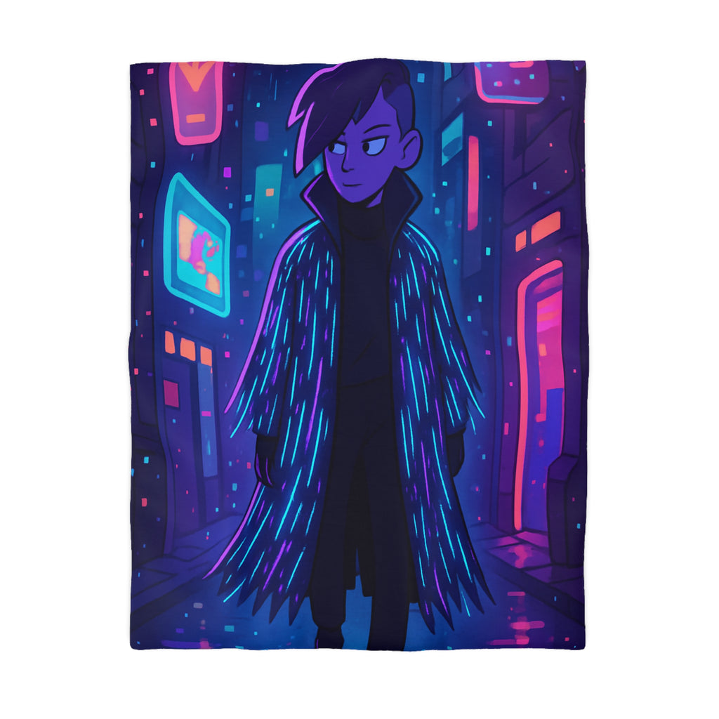 Housse de Couette Microfibre Design Artistique Moderne Décoration Chambre Confort Premium