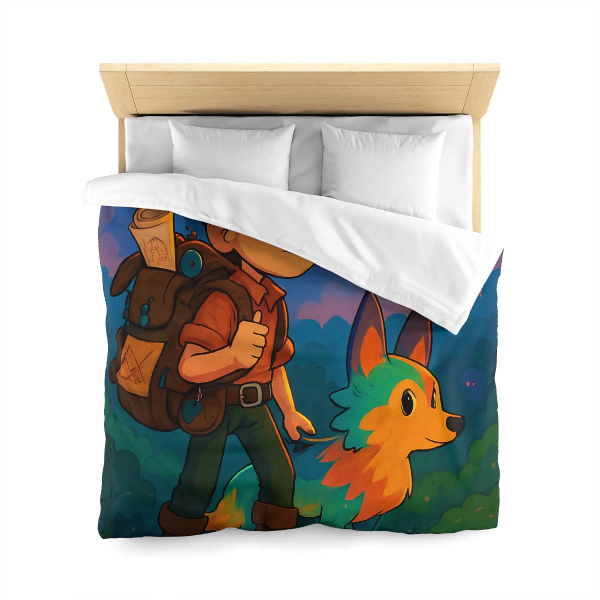 Housse de Couette Microfibre Création Artistique Moderne Design Exclusif Décoration Chambre