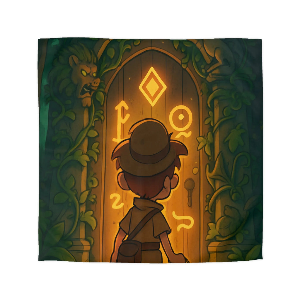 Explorez l'univers enchanté avec cette housse de couette magique et mystérieuse pour enfants