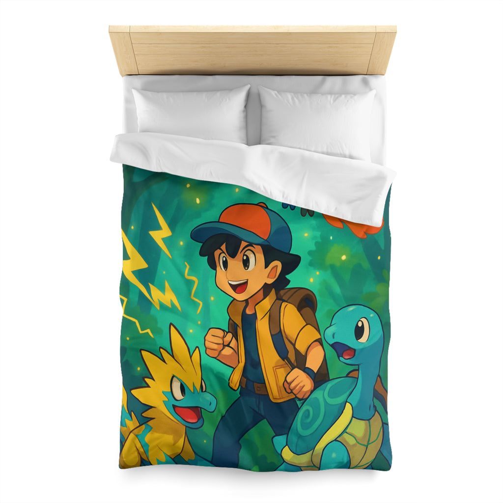 Housse de Couette Microfibre Motif Créatif Original Style Contemporain Chambre Élégante