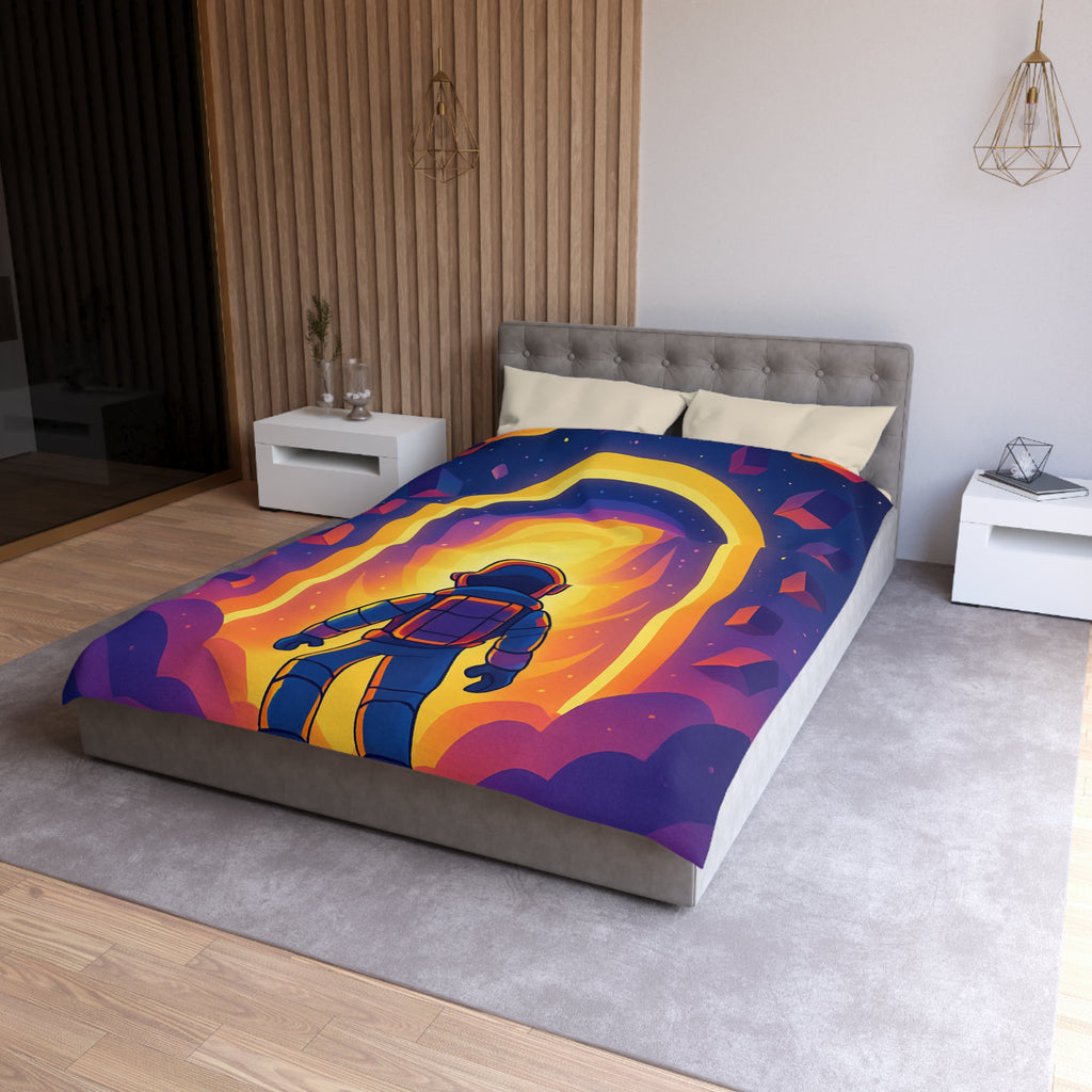 Housse de Couette Microfibre Illustration Unique Design Moderne Décoration Intérieure Raffinée