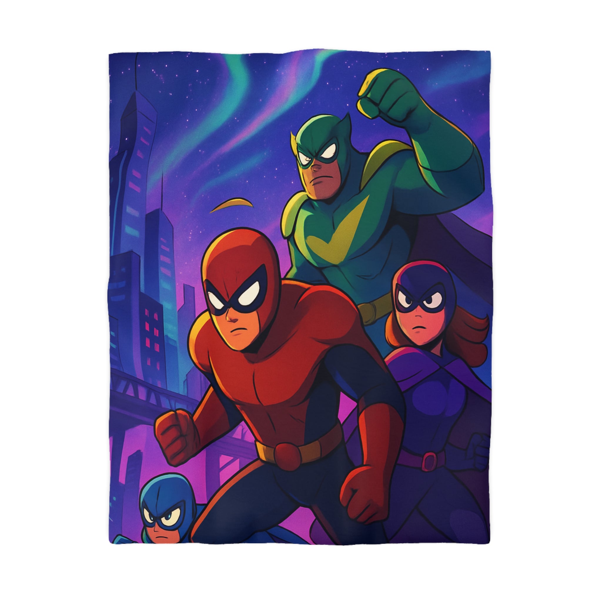 Housse de Couette Microfibre Illustration Unique Design Moderne Décoration Intérieure Raffinée